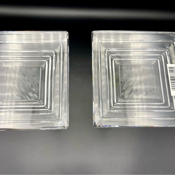 Waterford Crystal George Washington Candlestick Holders 11.75” Wood Base HTF NIB - Picture 11 of 15